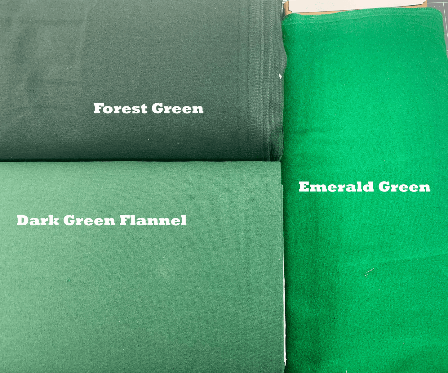 Solid FLANNEL Dark Forest Green OA - 6637 Heavy FLANNEL - Mary Jo Fabrics