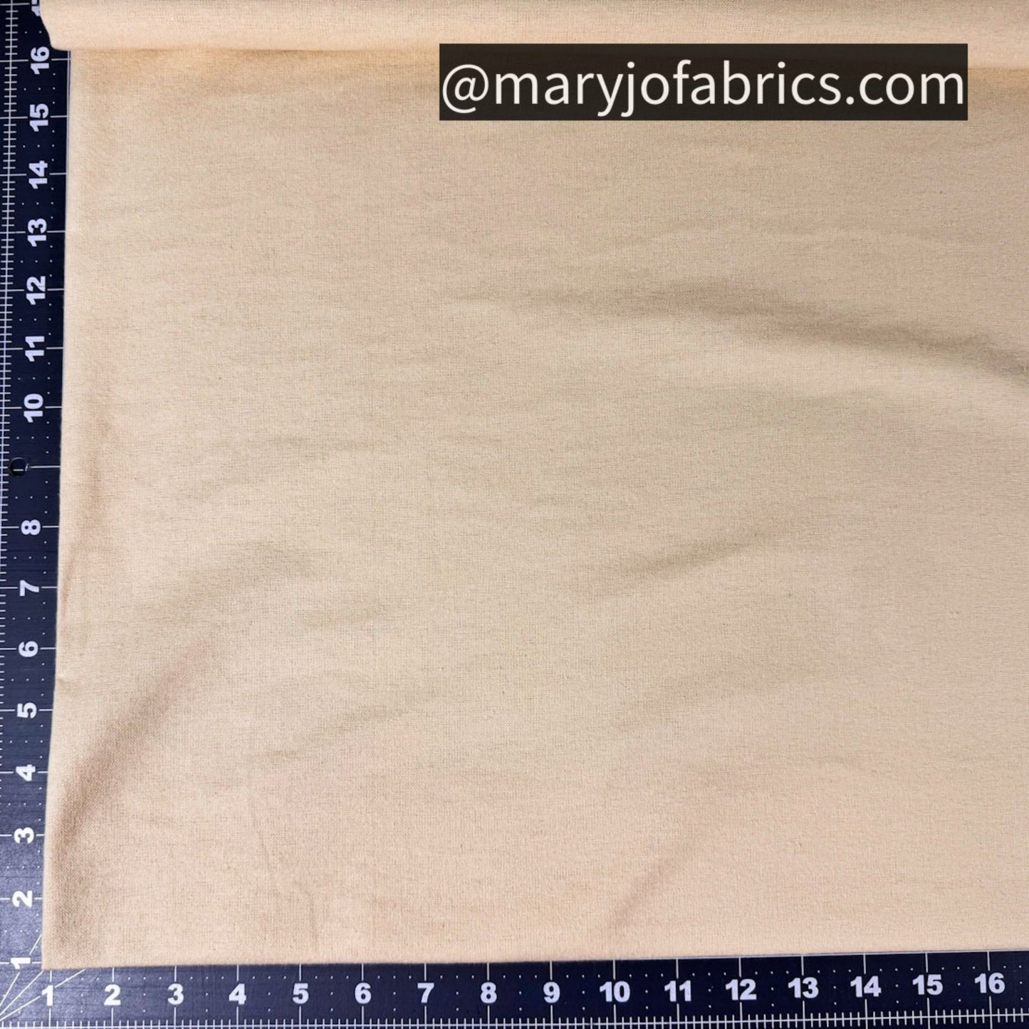 Solid FLANNEL Tan 158 - 006 Solid Beige Lightweight Flannel - Mary Jo Fabrics