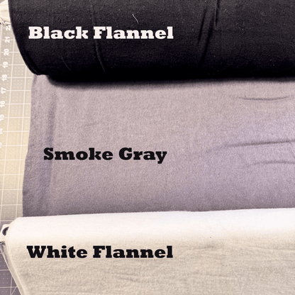 Solid Gray FLANNEL 66 - 20 Smoke Grey Flannel - Mary Jo Fabrics