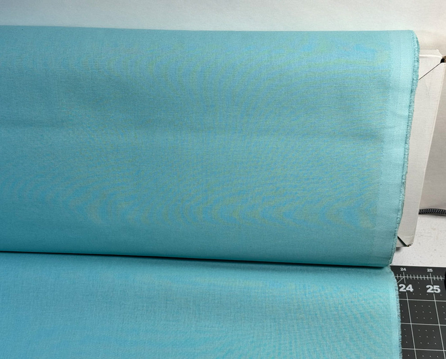 Solid teal blue cotton fabric - Mary Jo Fabrics