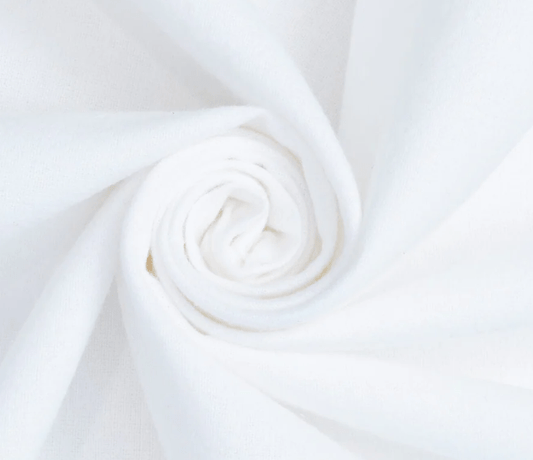 Solid White FLANNEL S090 Comfy Flannel Solids - Mary Jo Fabrics
