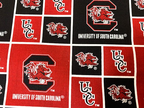 South Carolina Gamecocks fabric SC020 USC fabric - Mary Jo Fabrics