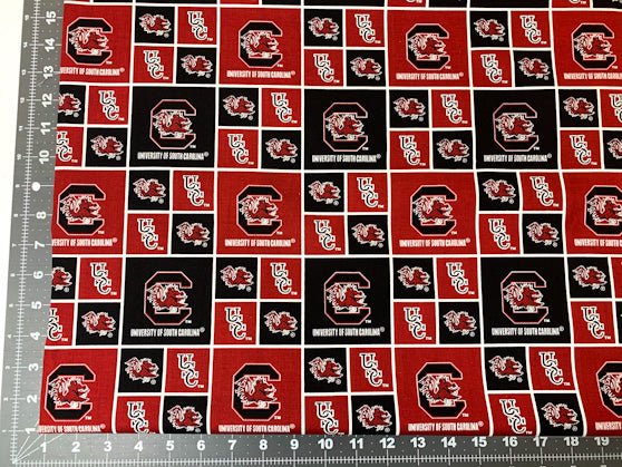 South Carolina Gamecocks fabric SC020 USC fabric - Mary Jo Fabrics