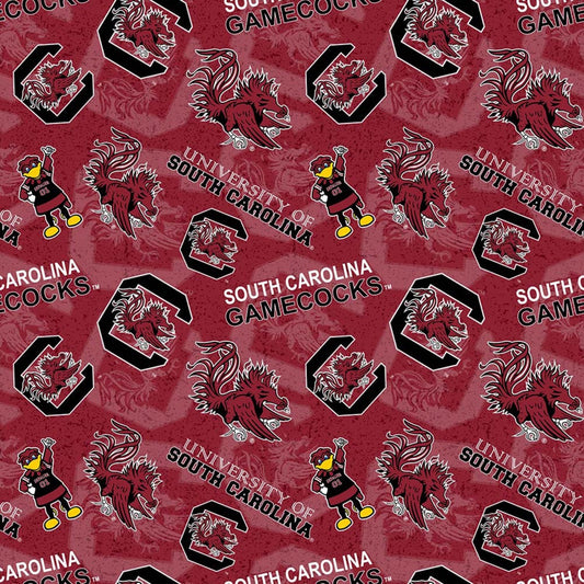 South Carolina Gamecocks Fabric SC1178 USC Gamecock - Mary Jo Fabrics