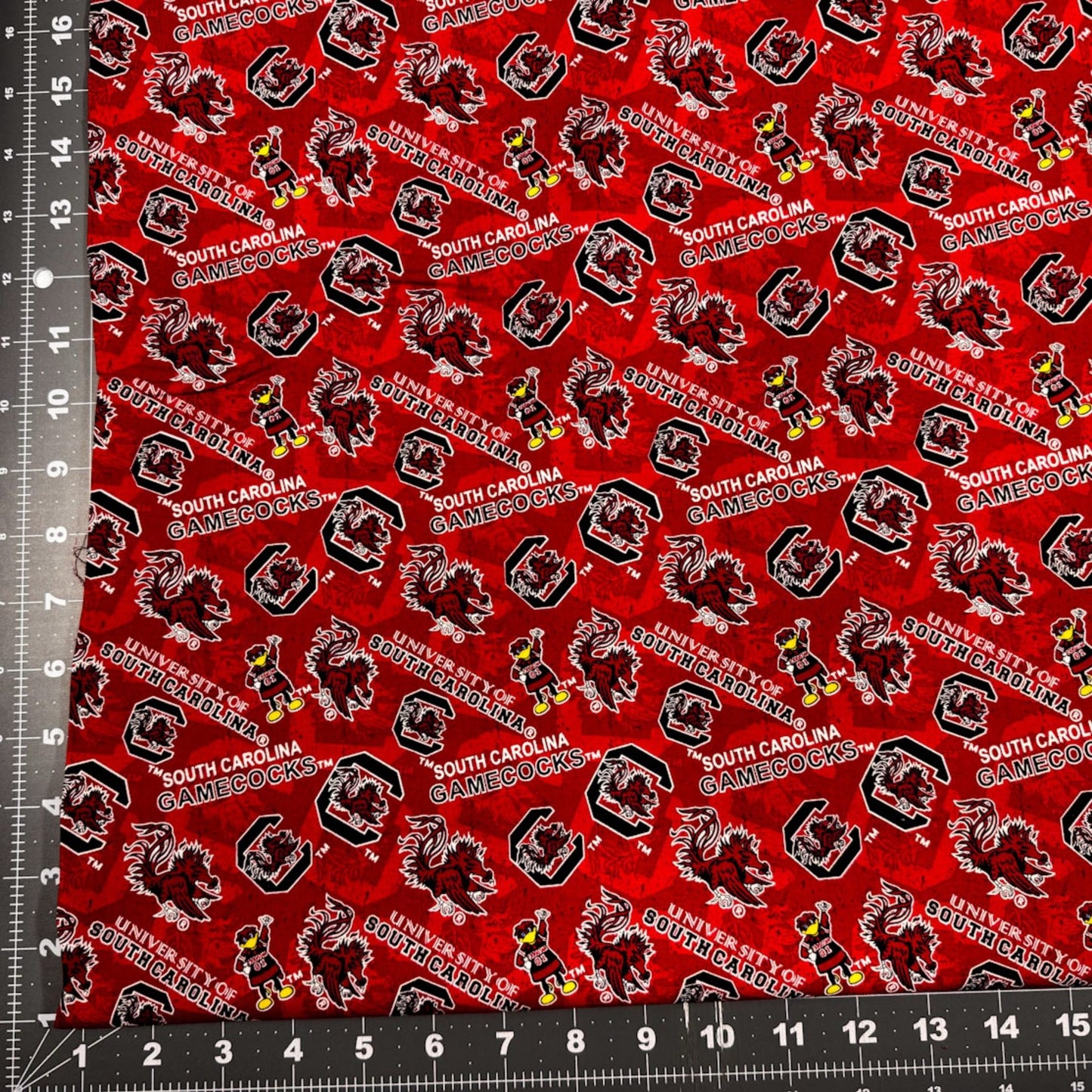 South Carolina Gamecocks Fabric SC1178 USC Gamecock - Mary Jo Fabrics