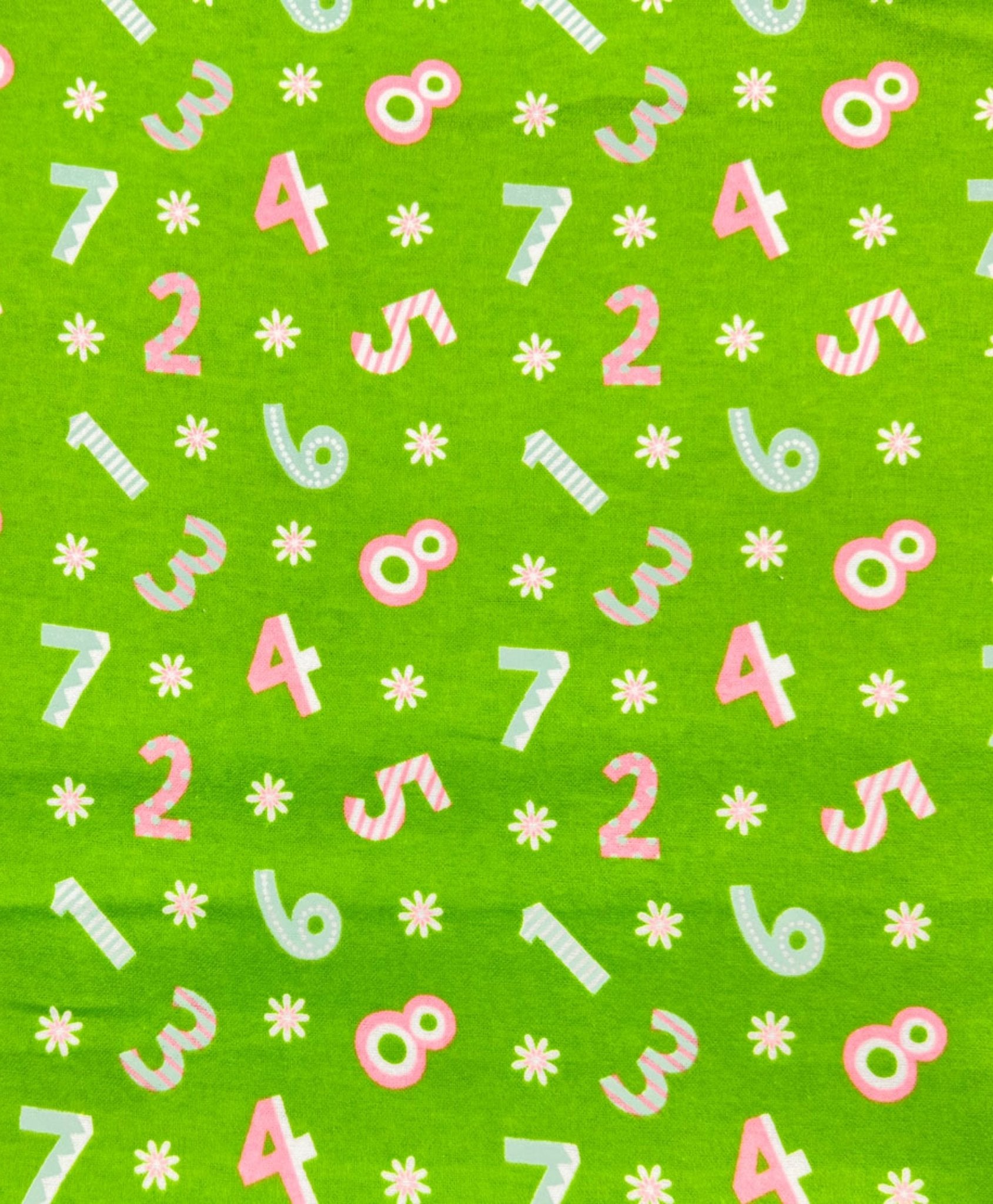 Spring Green Number FLANNEL DX-1721-4F Counting – Mary Jo Fabrics