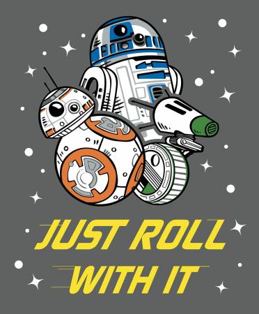 Star Wars Quilt Panel 73090251P Just Roll With it - Mary Jo Fabrics
