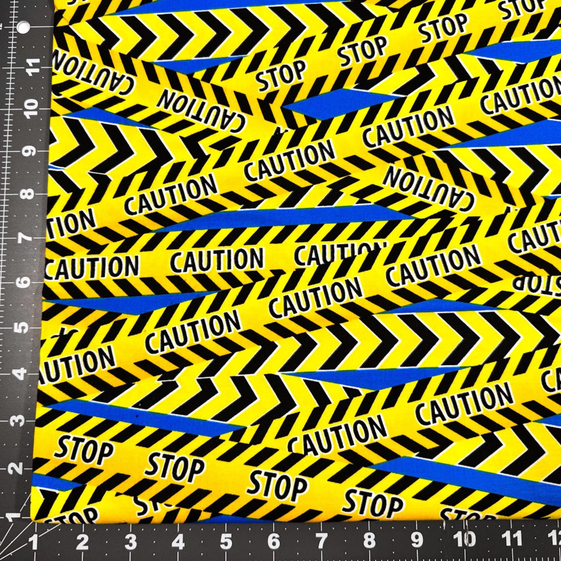 Stop Caution Fabric Construction or Halloween - Mary Jo Fabrics