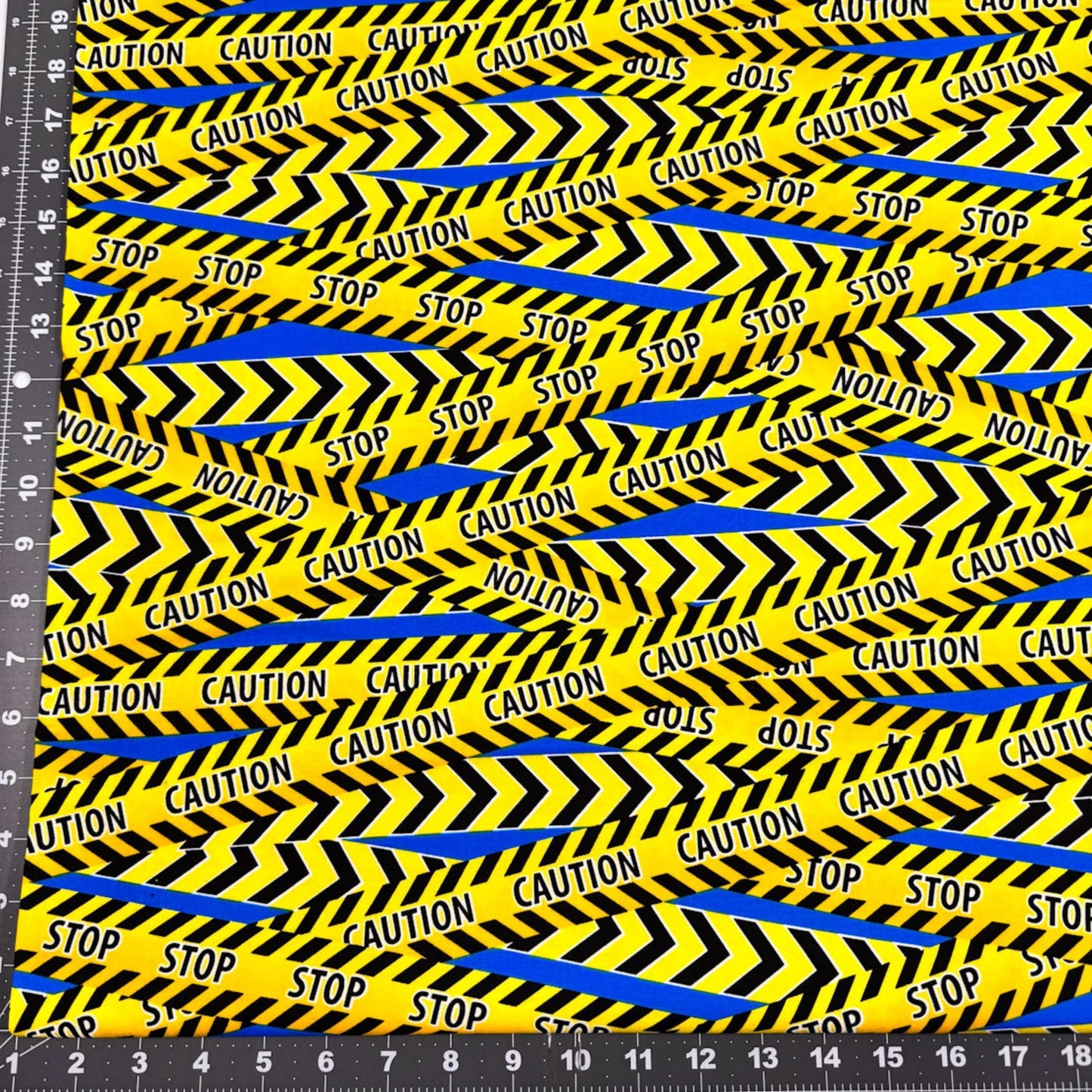 Stop Caution Fabric Construction or Halloween - Mary Jo Fabrics