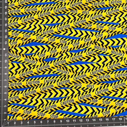 Stop Caution Fabric Construction or Halloween - Mary Jo Fabrics