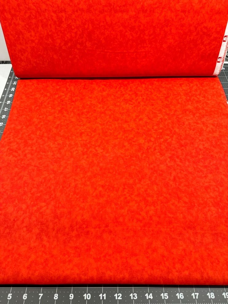 Suede Texture 43681 - 1304 Bright orange cotton fabric - Mary Jo Fabrics