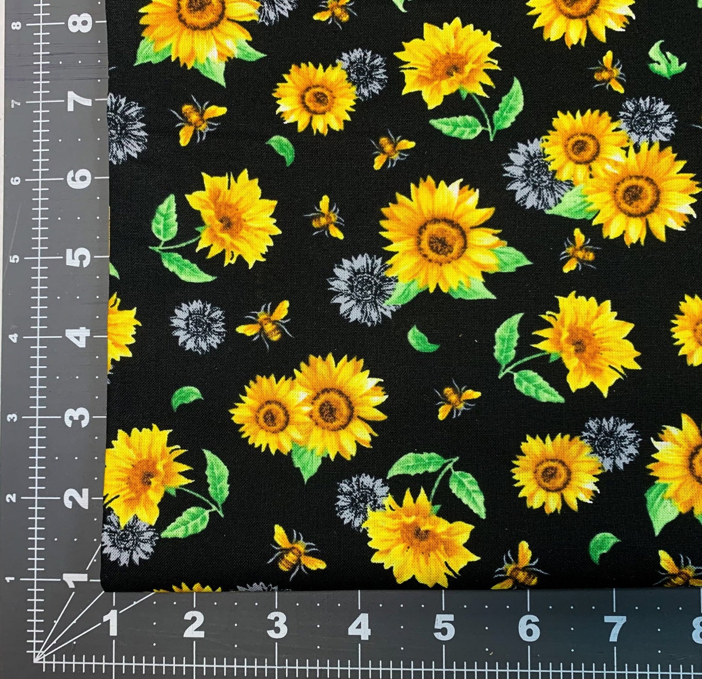 Sunflowers & Honey Bee Cotton Fabric 18664565 Floral - Mary Jo Fabrics
