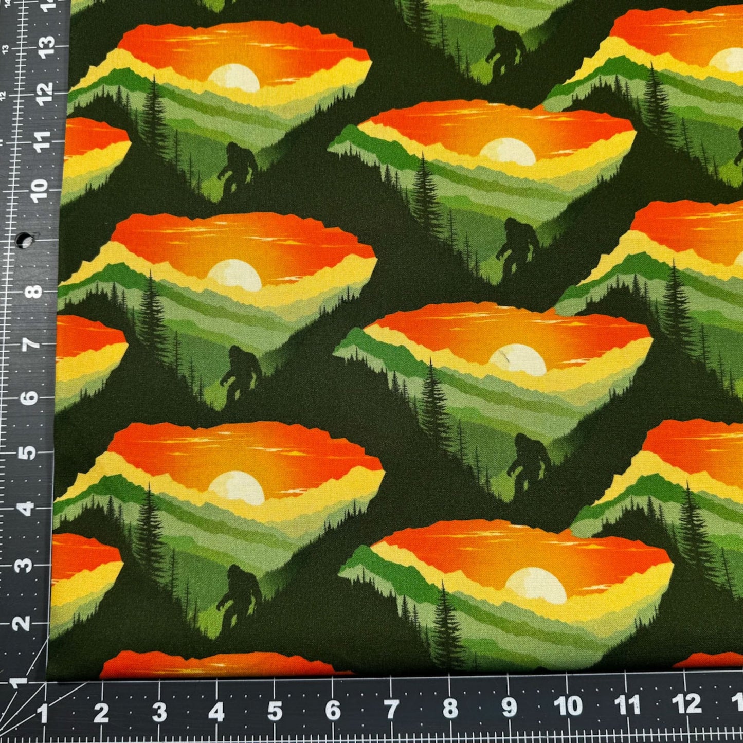 Sunset Bigfoot Cotton Fabric 23817 Legendary Loner - Mary Jo Fabrics