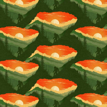 Sunset Bigfoot Cotton Fabric 23817 Legendary Loner - Mary Jo Fabrics