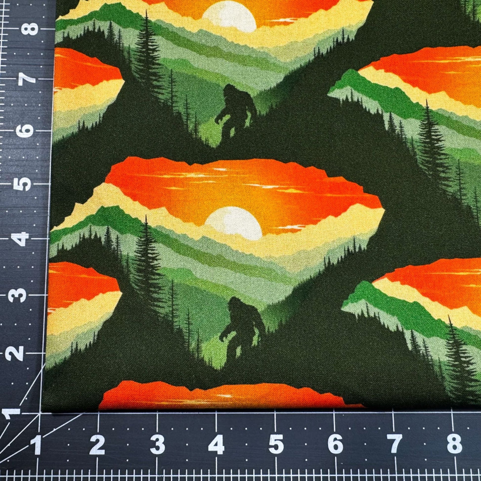 Sunset Bigfoot Cotton Fabric 23817 Legendary Loner - Mary Jo Fabrics