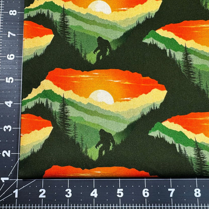 Sunset Bigfoot Cotton Fabric 23817 Legendary Loner - Mary Jo Fabrics