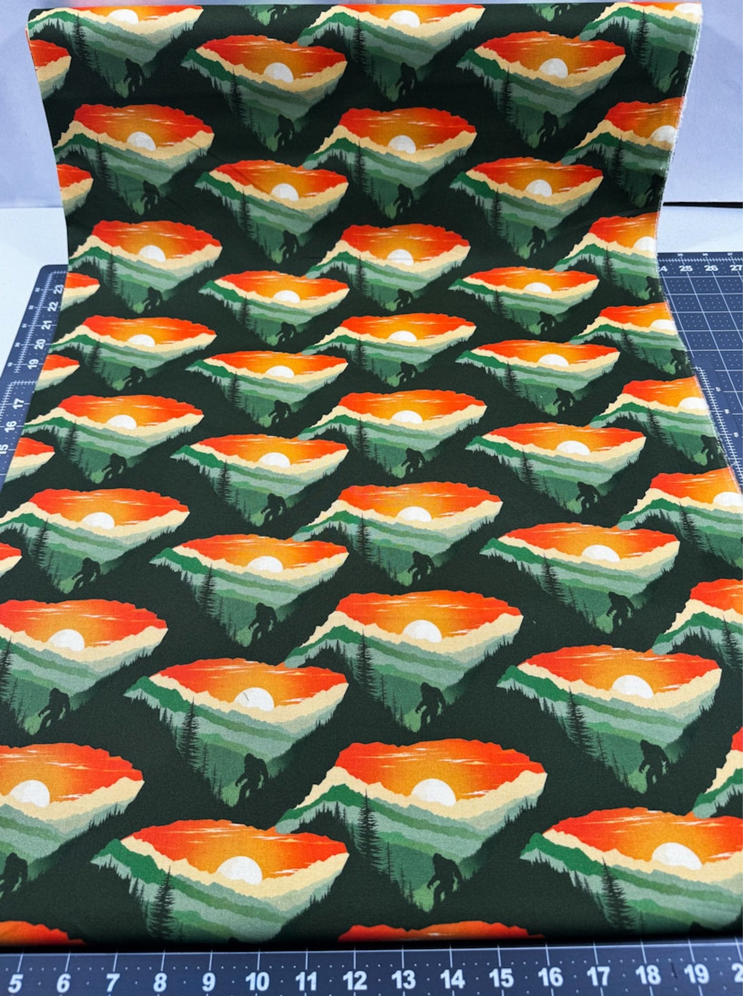Sunset Bigfoot Cotton Fabric 23817 Legendary Loner - Mary Jo Fabrics