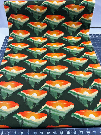 Sunset Bigfoot Cotton Fabric 23817 Legendary Loner - Mary Jo Fabrics