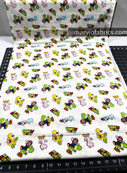 Super Mario Fabric 80194 Mario and Yoshi - Mary Jo Fabrics