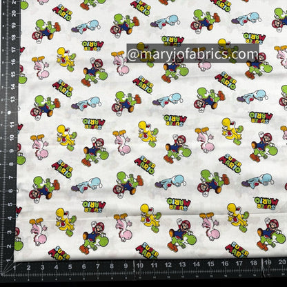 Super Mario Fabric 80194 Mario and Yoshi - Mary Jo Fabrics