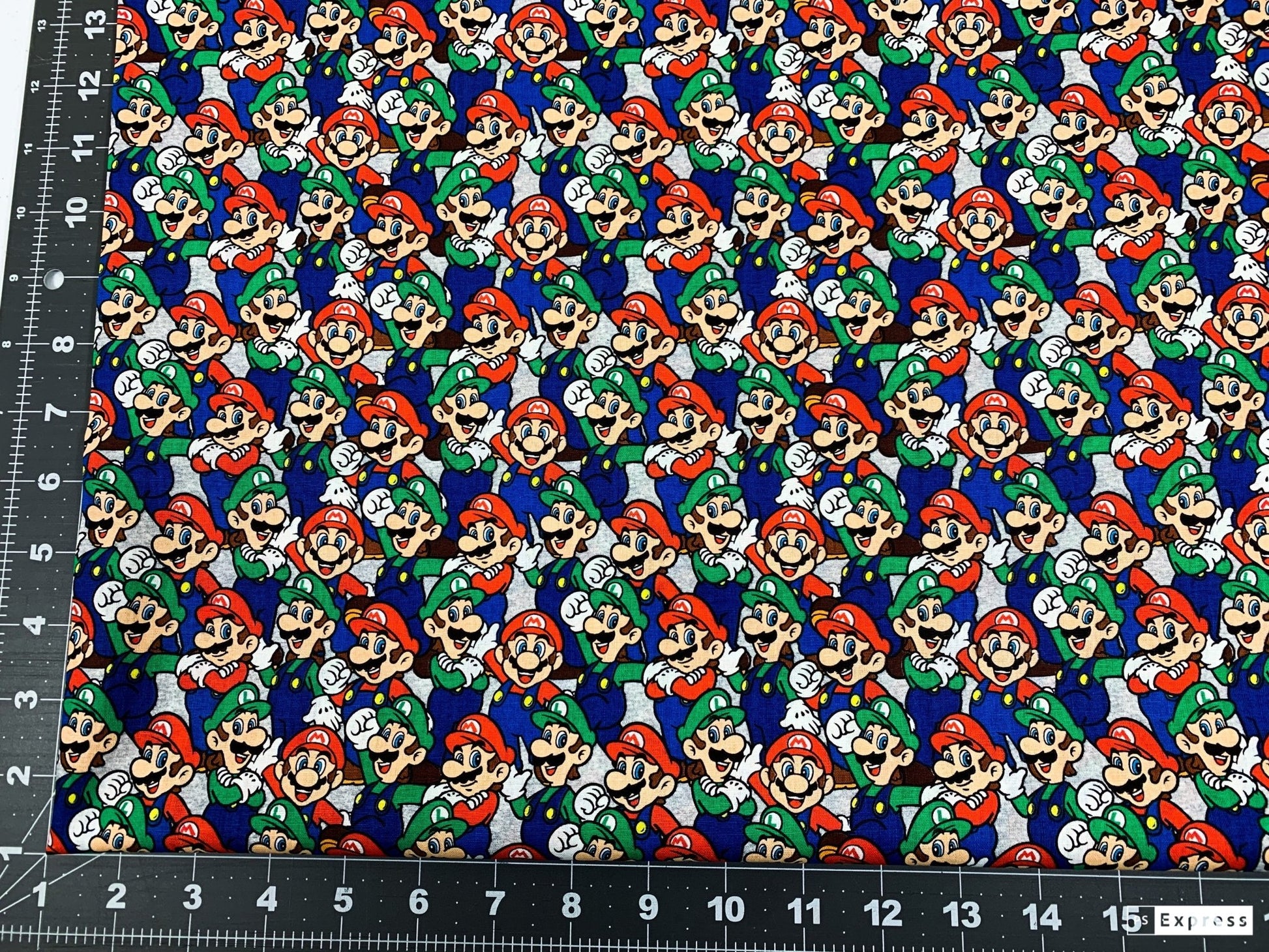 Super Mario fabric Mario Luigi game fabric - Mary Jo Fabrics