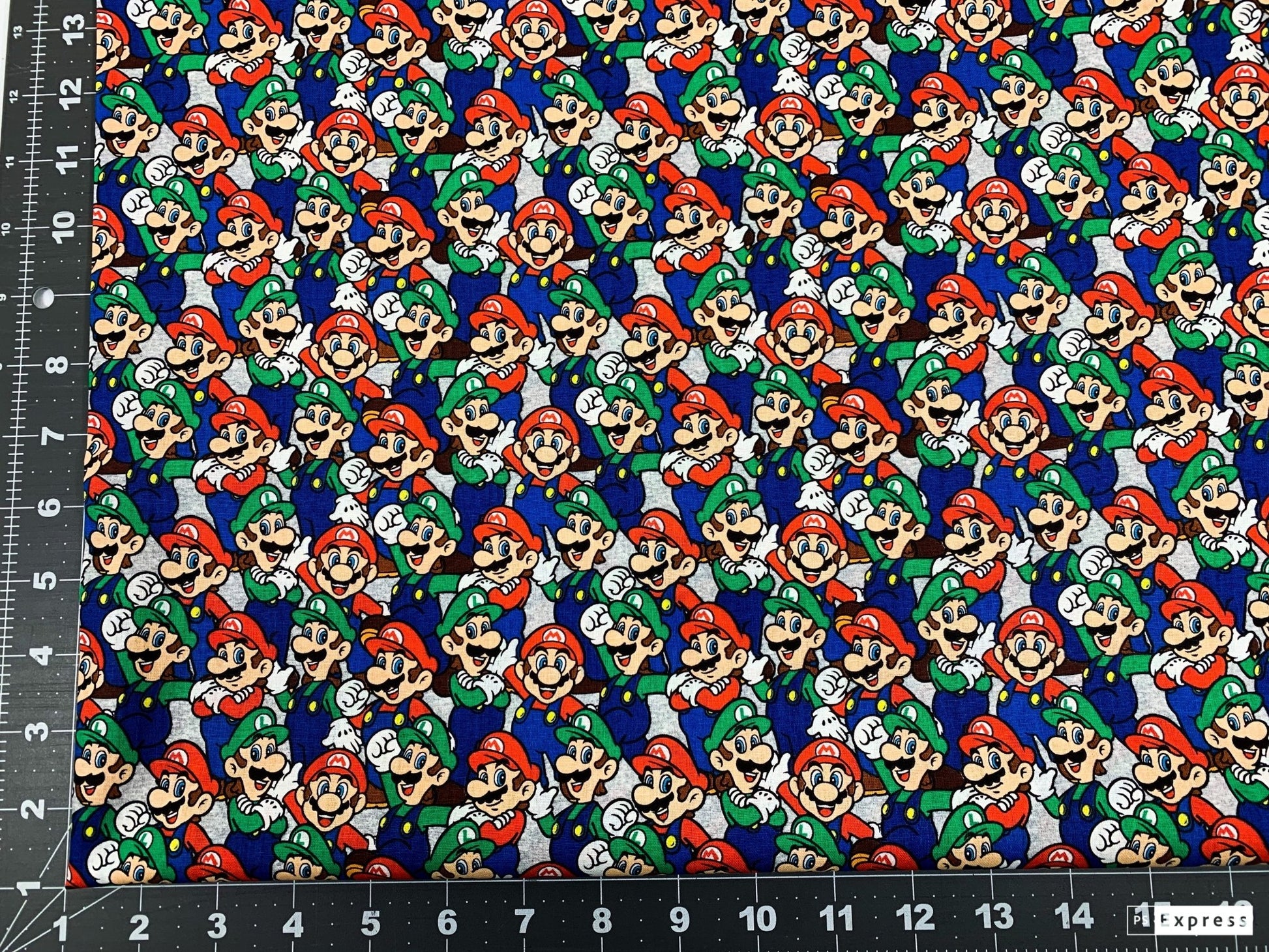 Super Mario fabric Mario Luigi game fabric - Mary Jo Fabrics