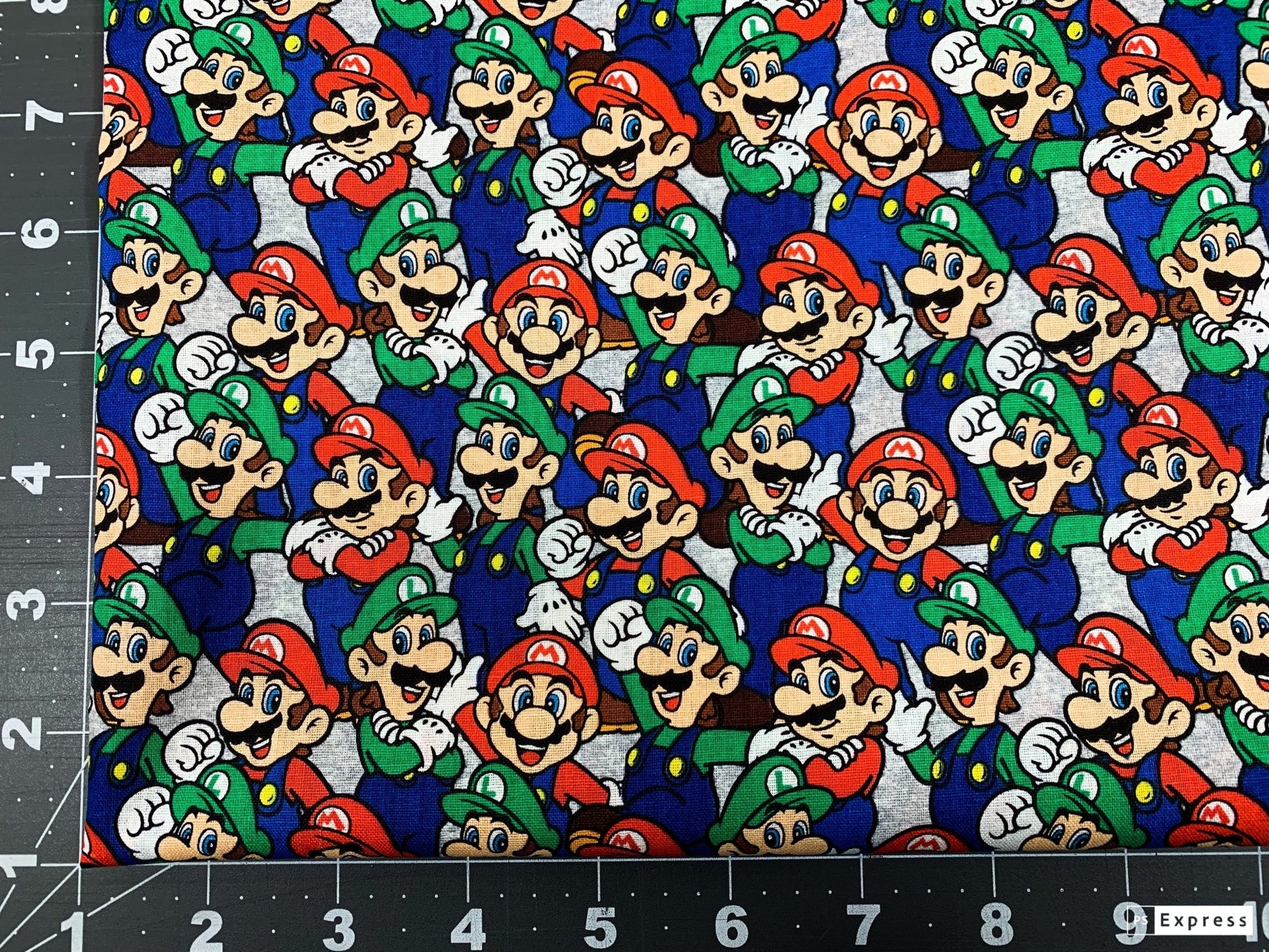 Super Mario fabric Mario Luigi game fabric - Mary Jo Fabrics