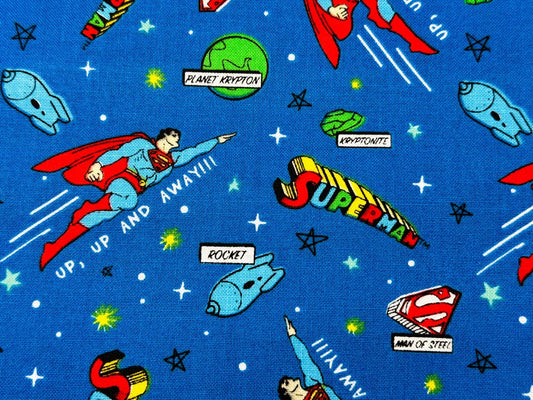 Superman fabric Man of Steel fabric