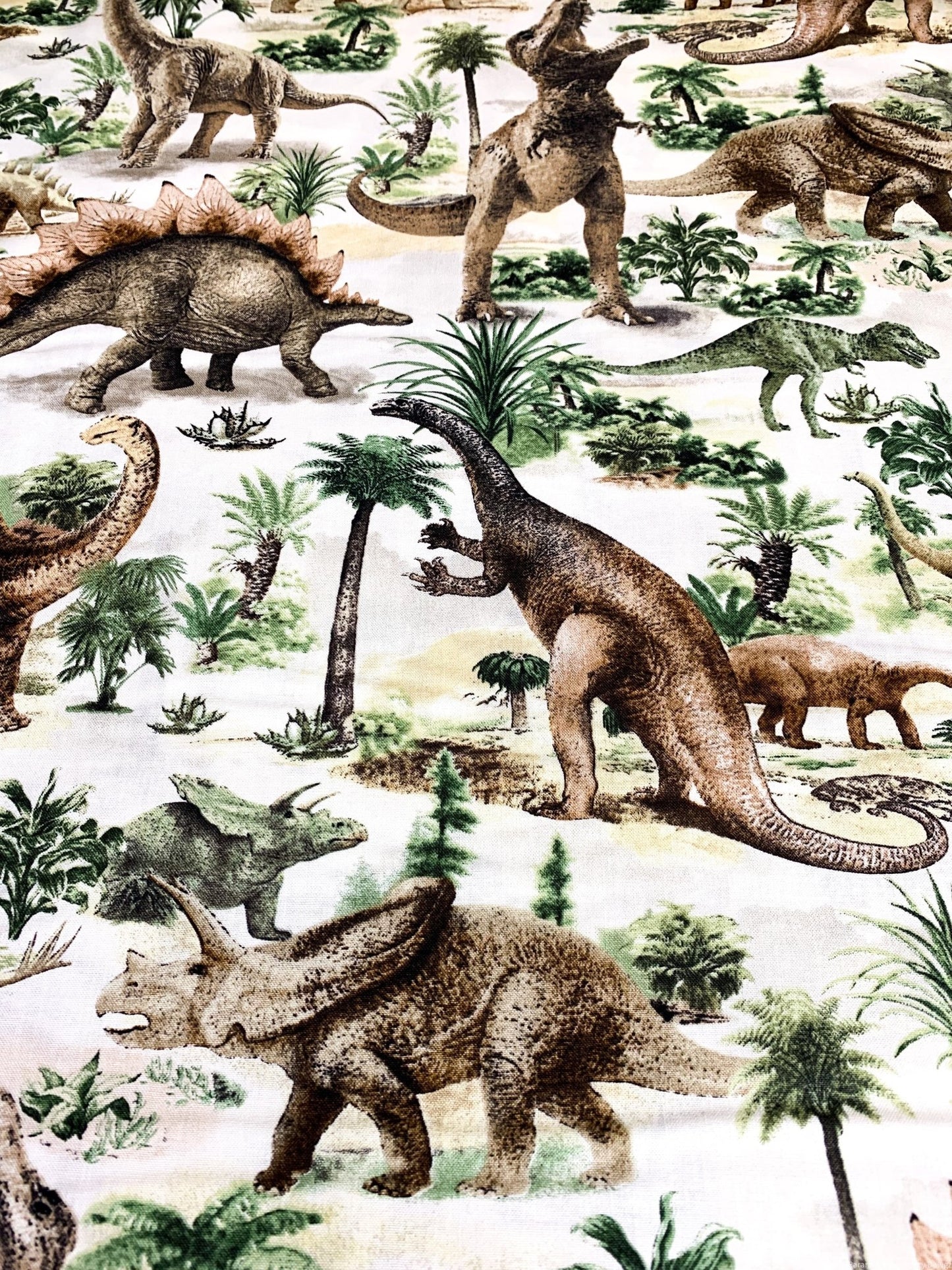 T Rex Dinosaur fabric C7816 Allover Dinosaurs - Mary Jo Fabrics