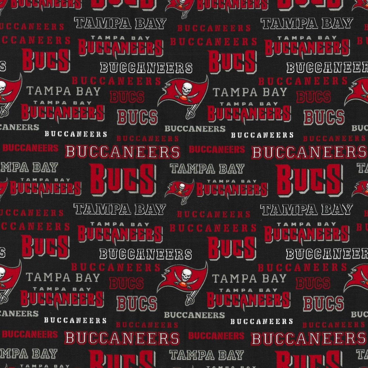 Tampa Bay Buccaneers Fabric 70456D NFL Cotton Fabric - Mary Jo Fabrics