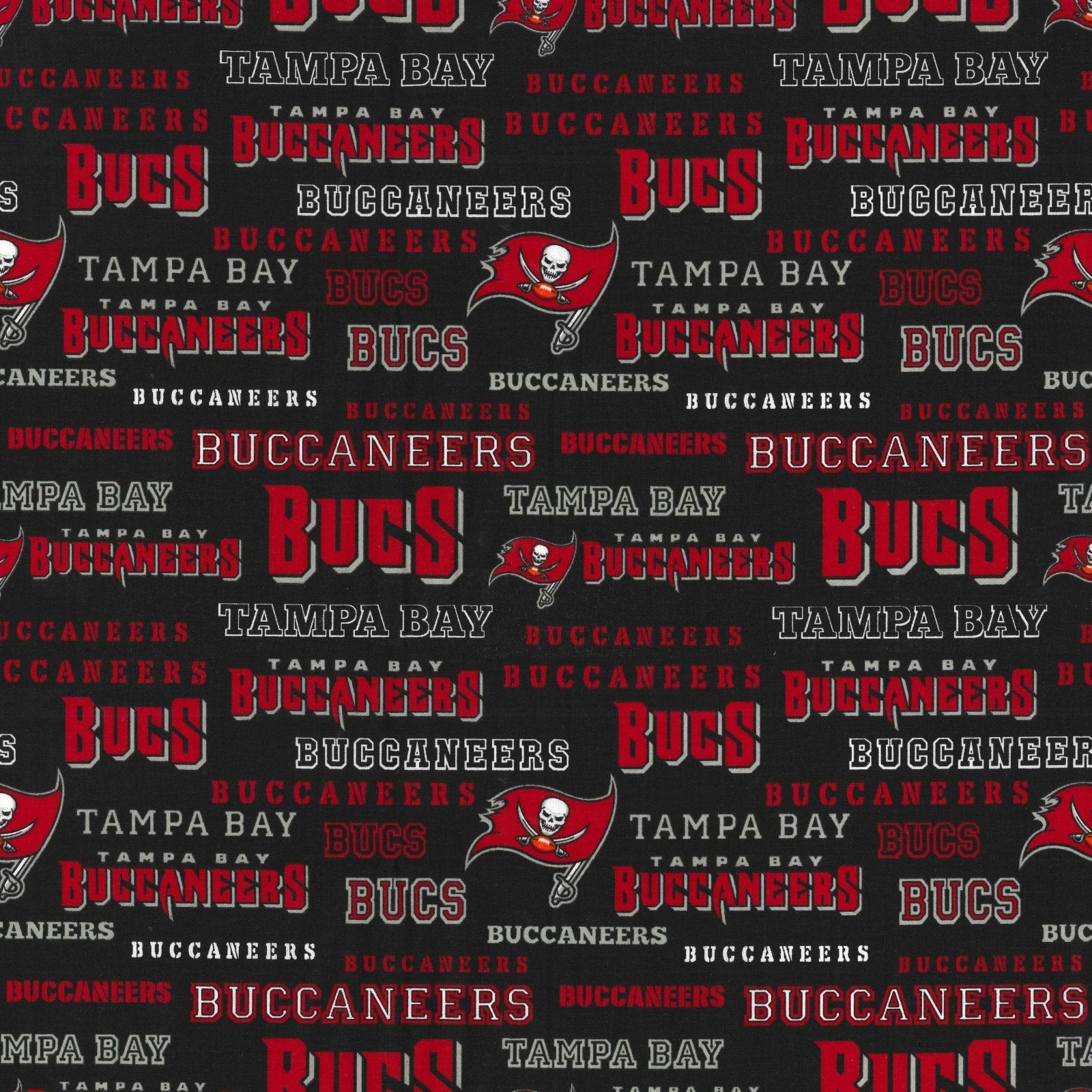 Tampa Bay Buccaneers Fabric 70456D NFL Cotton Fabric - Mary Jo Fabrics