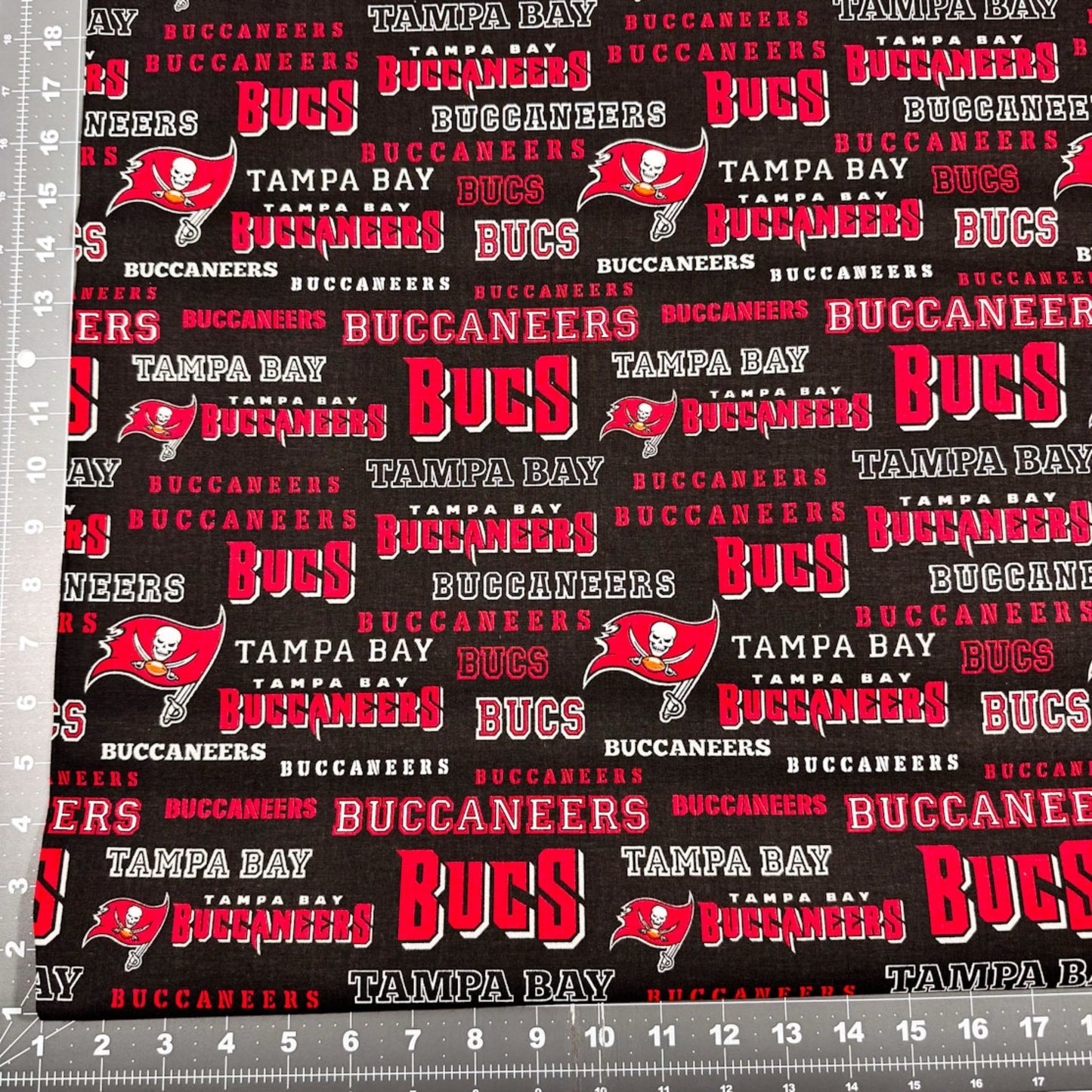 Tampa Bay Buccaneers Fabric 70456D NFL Cotton Fabric - Mary Jo Fabrics