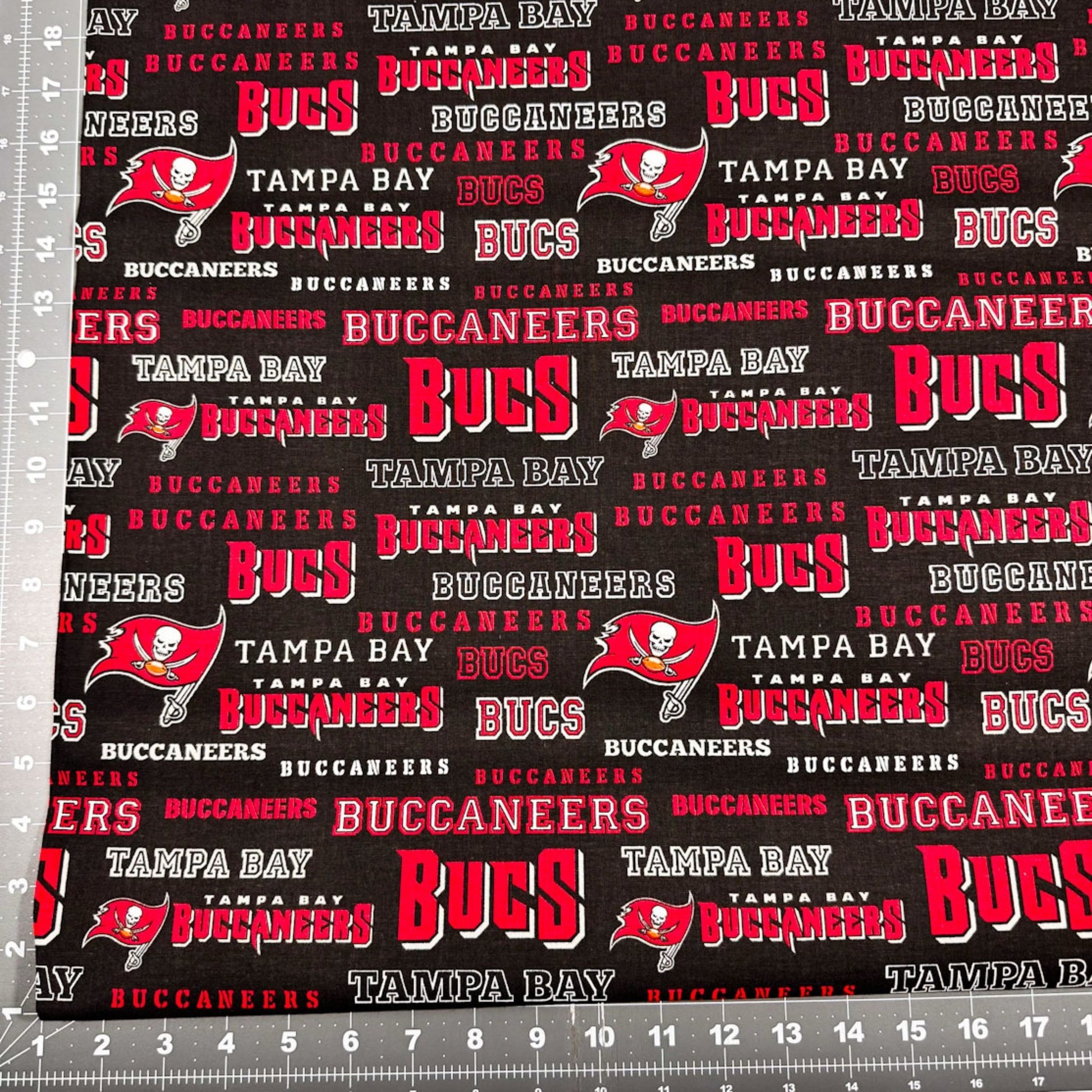 Tampa Bay Buccaneers Fabric 70456D NFL Cotton Fabric - Mary Jo Fabrics