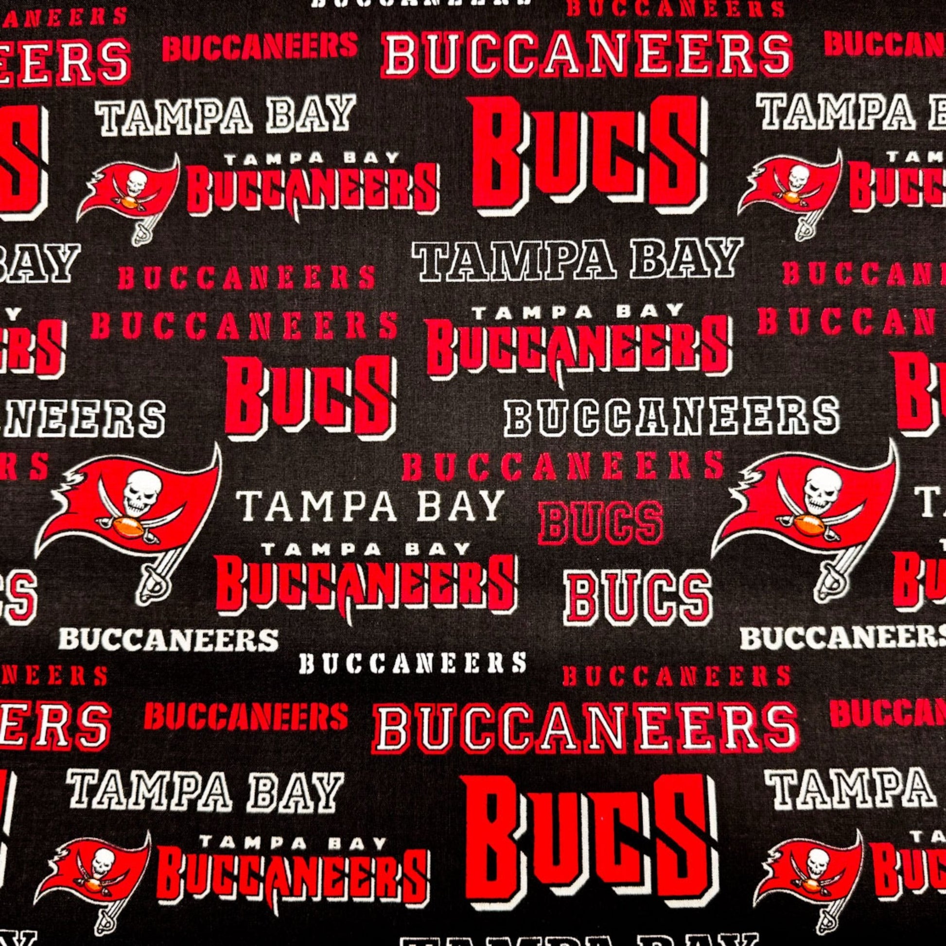 Tampa Bay Buccaneers Fabric 70456D NFL Cotton Fabric - Mary Jo Fabrics