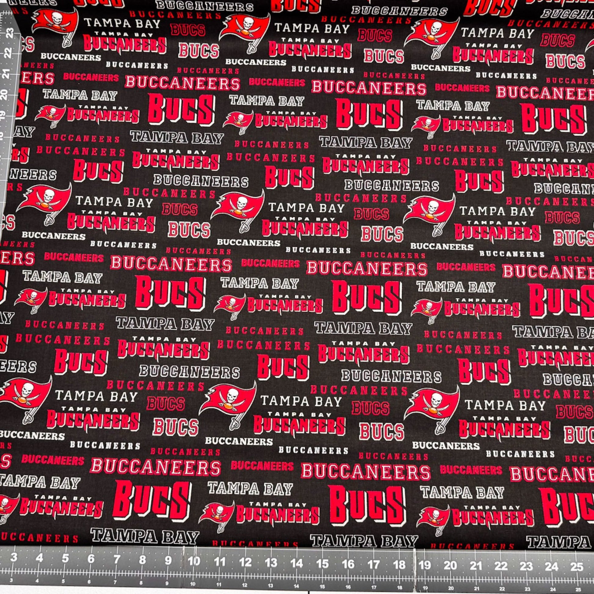 Tampa Bay Buccaneers Fabric 70456D NFL Cotton Fabric - Mary Jo Fabrics