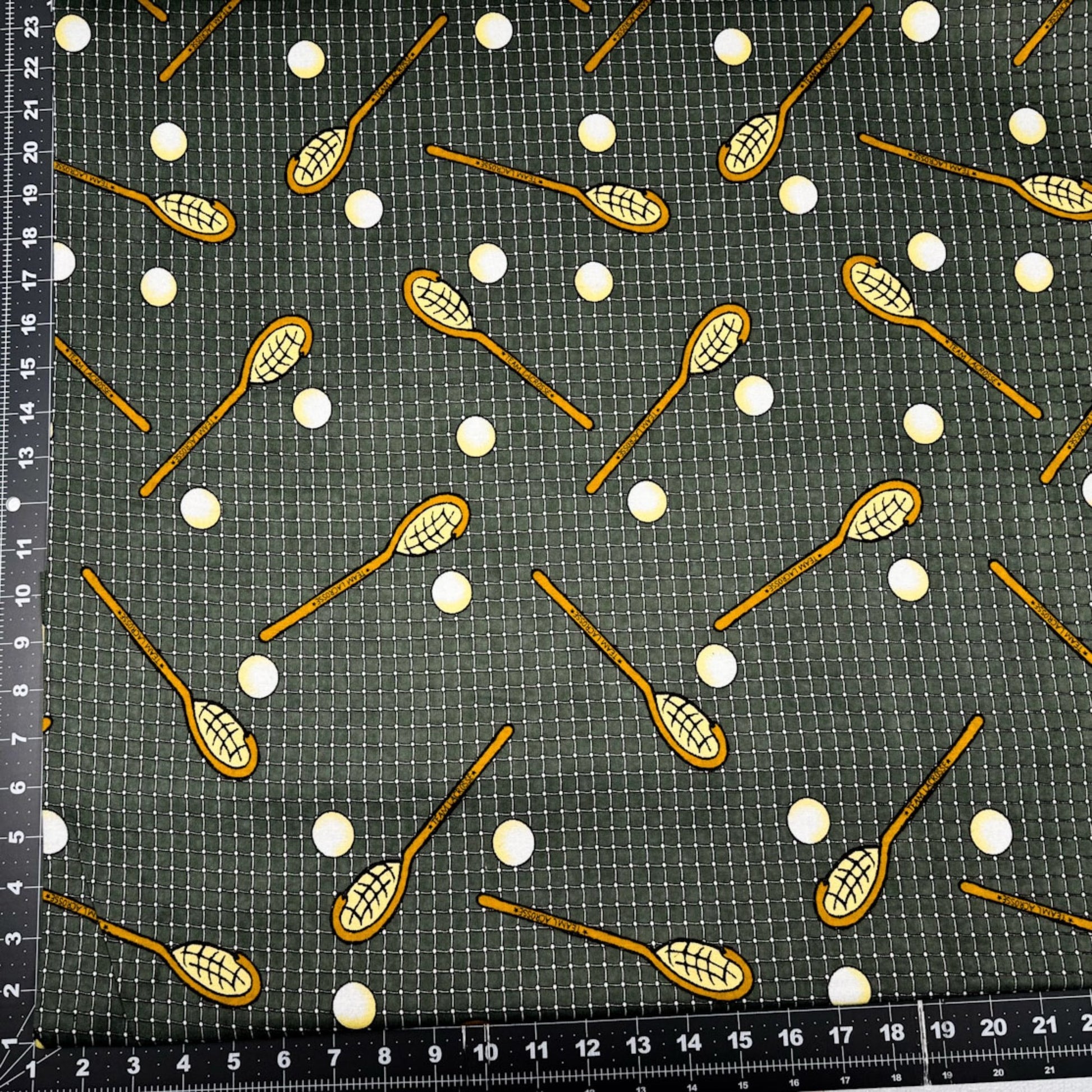 Team Lacrosse Flannel Sports Cotton Flannel - Mary Jo Fabrics