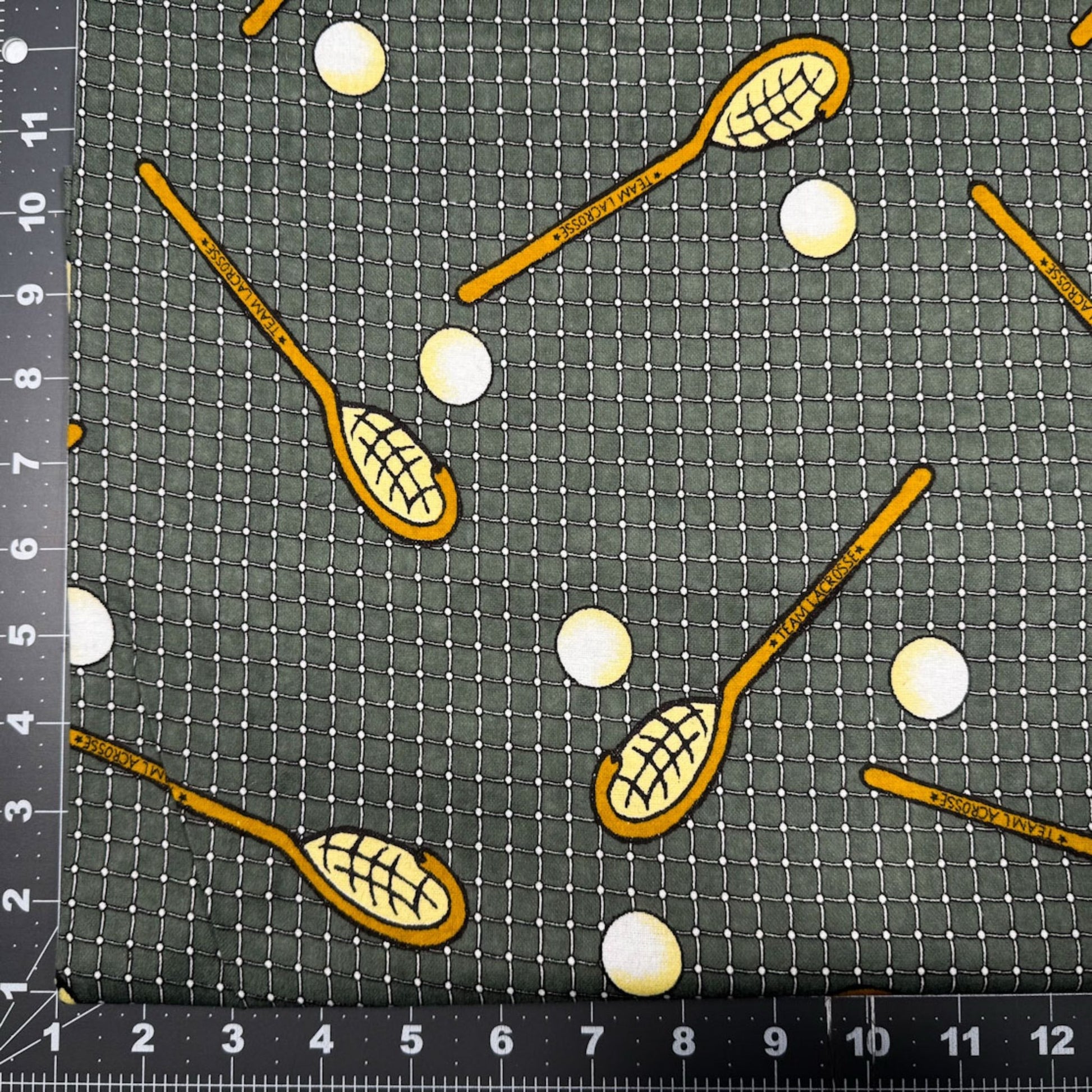 Team Lacrosse Flannel Sports Cotton Flannel - Mary Jo Fabrics