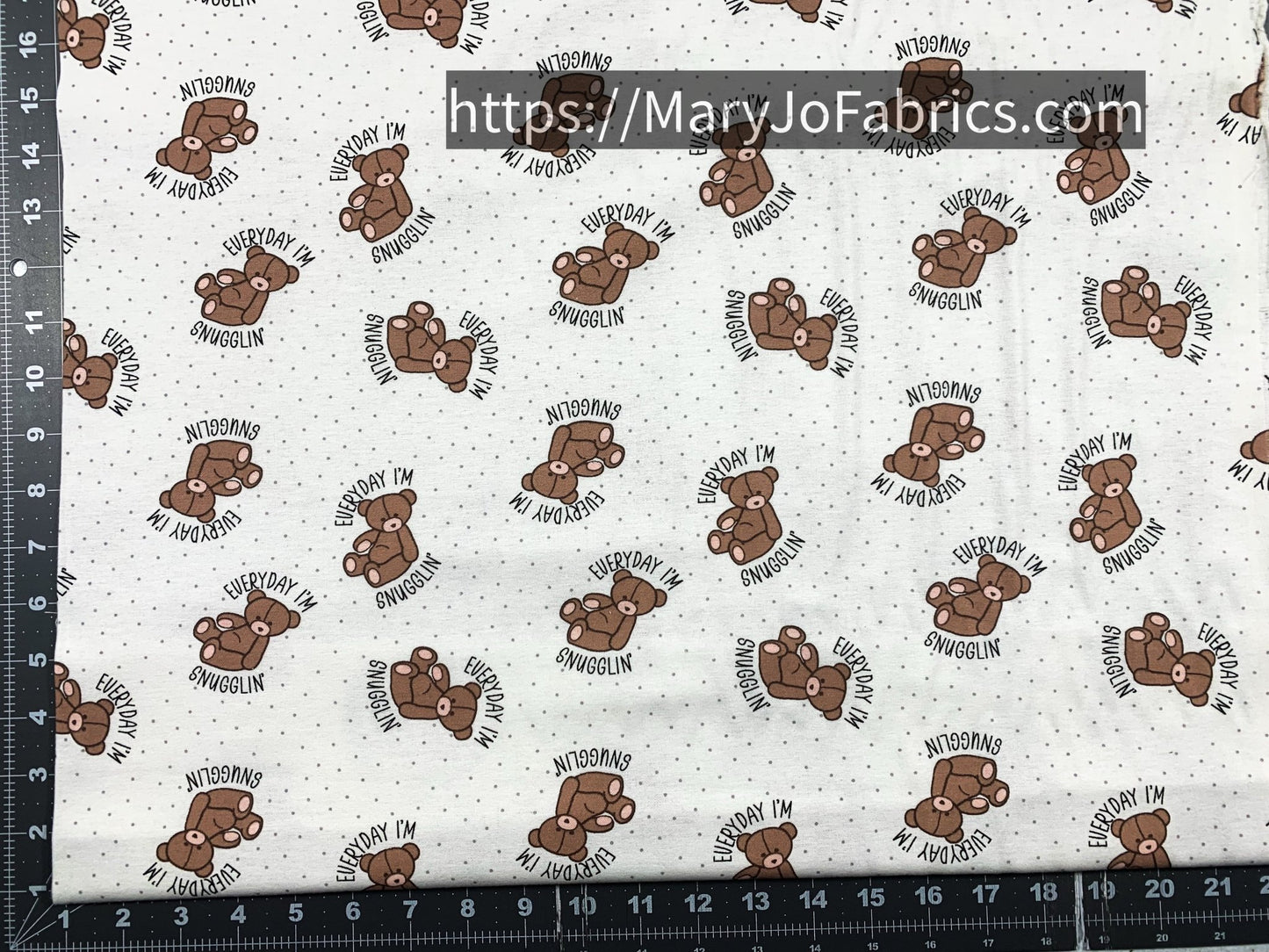 Teddy Bear FLANNEL 1974 - 7666 Nursery Flannel - Mary Jo Fabrics