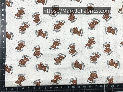 Teddy Bear FLANNEL 1974 - 7666 Nursery Flannel - Mary Jo Fabrics