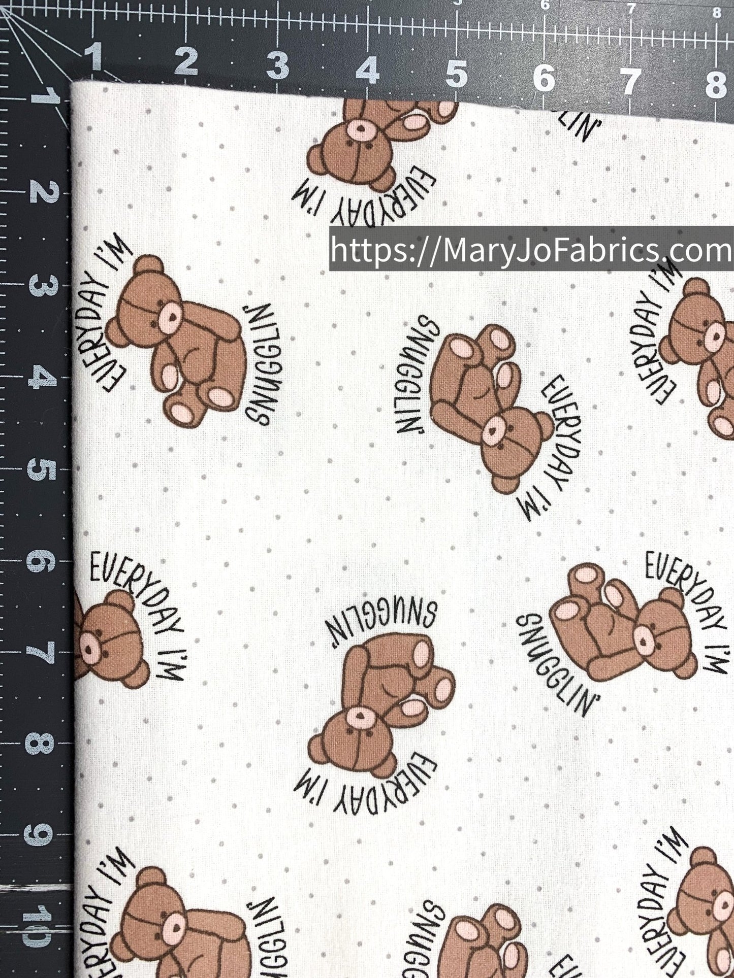 Teddy Bear FLANNEL 1974 - 7666 Nursery Flannel - Mary Jo Fabrics