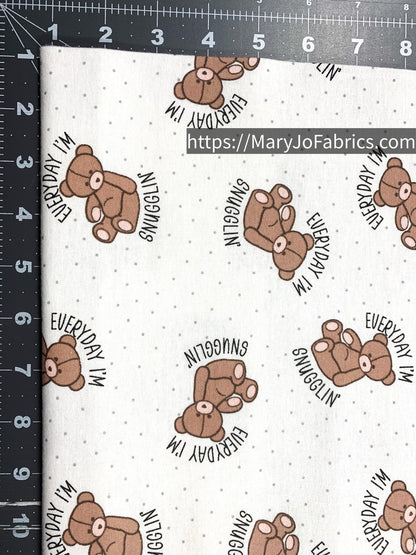 Teddy Bear FLANNEL 1974 - 7666 Nursery Flannel - Mary Jo Fabrics