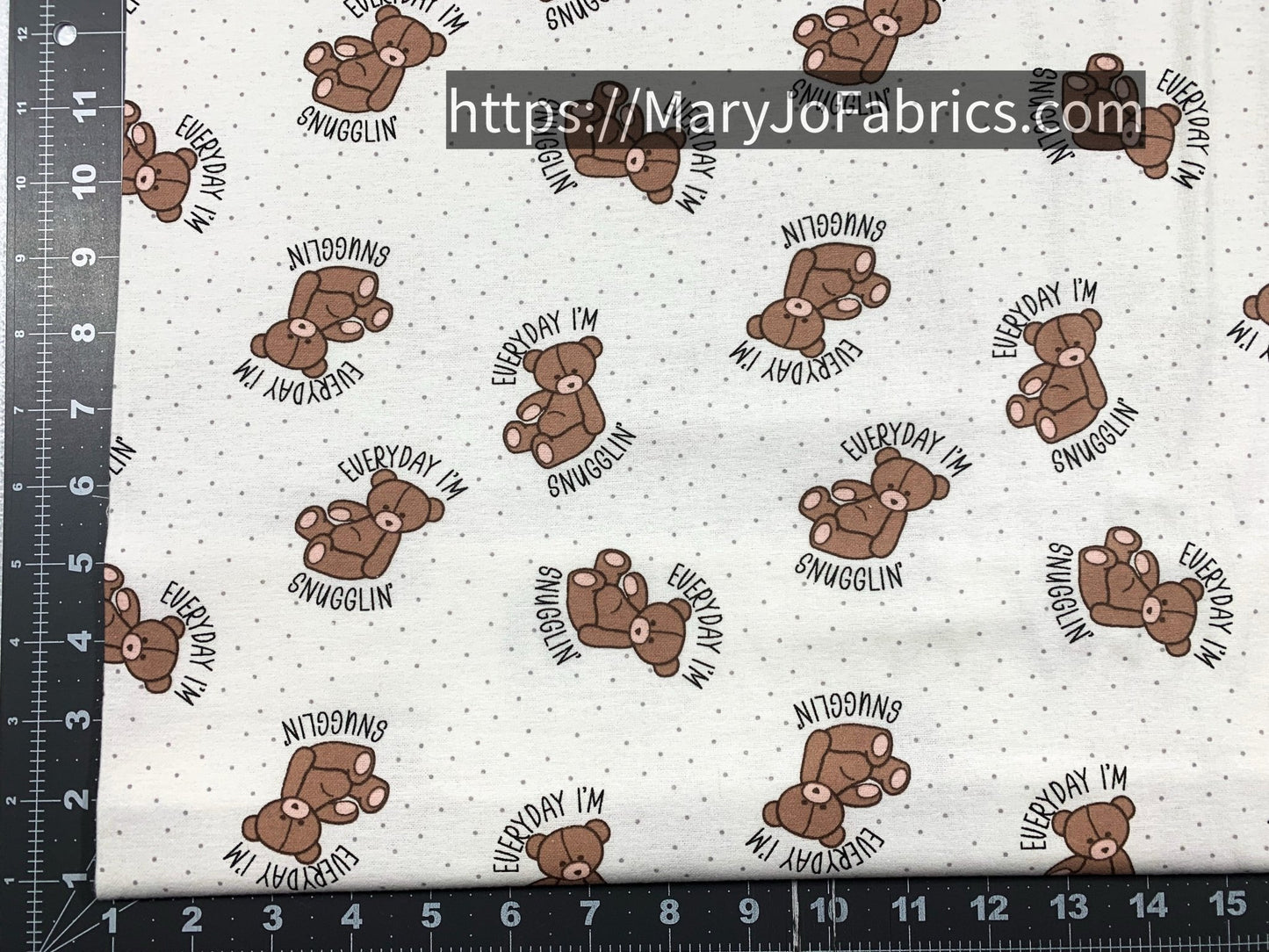 Teddy Bear FLANNEL 1974 - 7666 Nursery Flannel - Mary Jo Fabrics