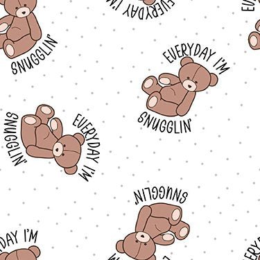 Teddy Bear FLANNEL 1974 - 7666 Nursery Flannel - Mary Jo Fabrics