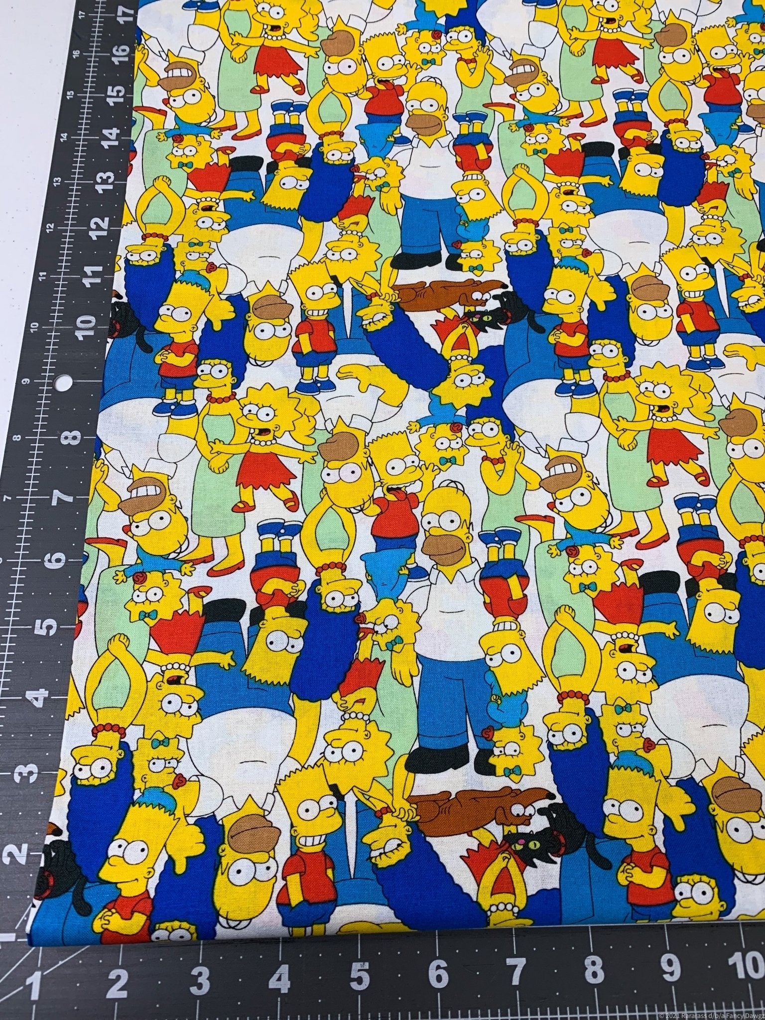 The Simpsons fabric 74551 W Bart Simpson fabric - Mary Jo Fabrics