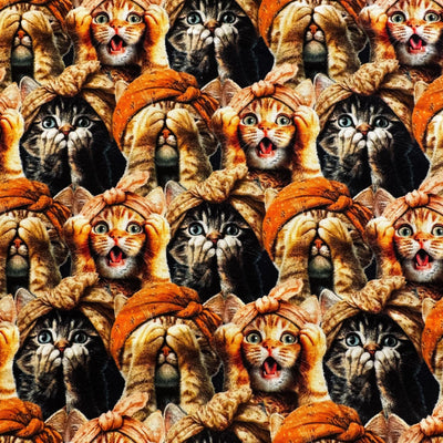 Cat and Kitten Fabric
