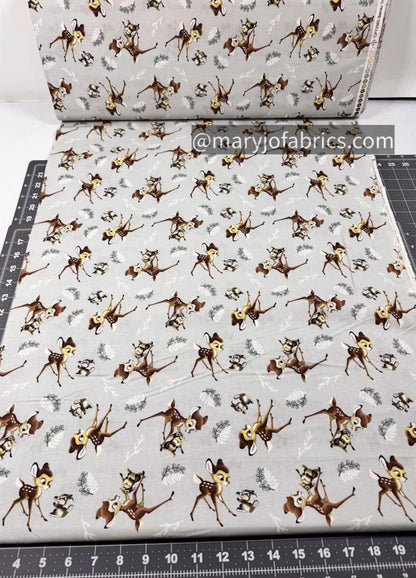 Thumper and Bambi Fabric CP72985 Deer Rabbit - Mary Jo Fabrics