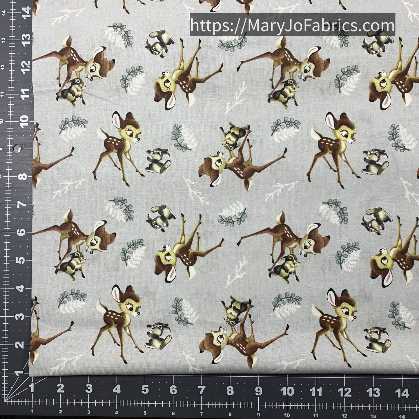 Thumper and Bambi Fabric CP72985 Deer Rabbit - Mary Jo Fabrics