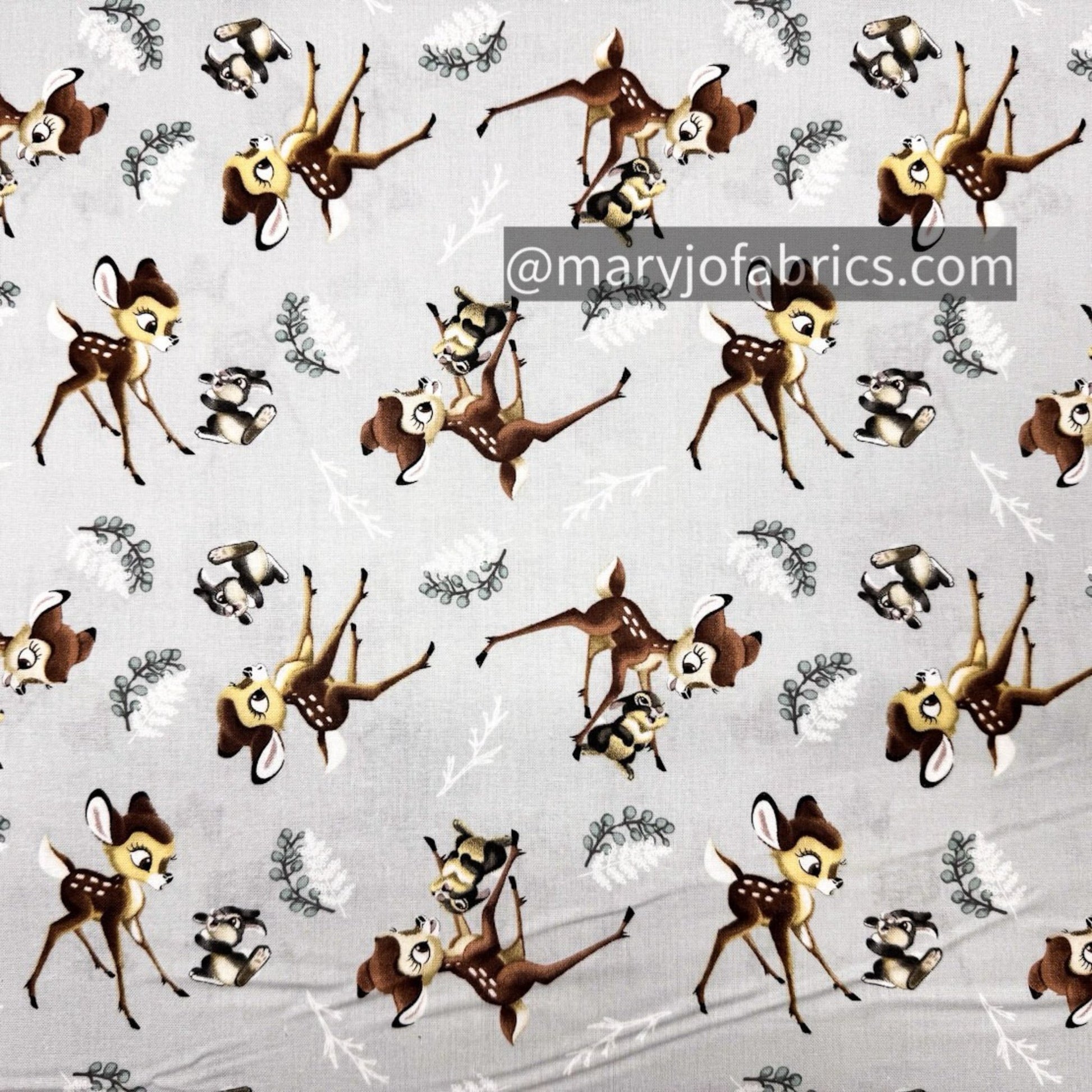 Thumper and Bambi Fabric CP72985 Deer Rabbit - Mary Jo Fabrics