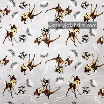 Thumper and Bambi Fabric CP72985 Deer Rabbit - Mary Jo Fabrics