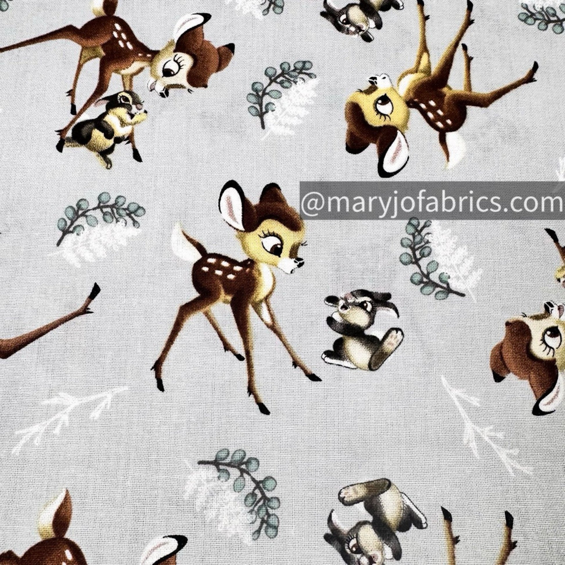 Thumper and Bambi Fabric CP72985 Deer Rabbit - Mary Jo Fabrics